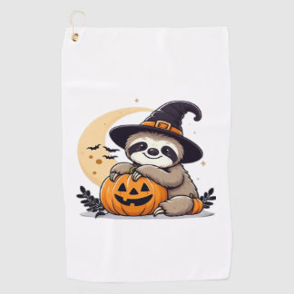 ナマケモノのハロウィンモチーフ かわいいクラシックTシャツ ゴルフタオル