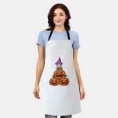 ナマケモノのハロウィン プレミアムTシャツ エプロン (着用した状態)