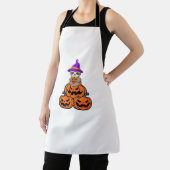 ナマケモノのハロウィン プレミアムTシャツ エプロン (インサイチュ)