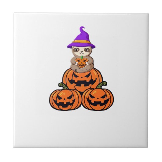 ナマケモノのハロウィン プレミアムTシャツ タイル (正面)