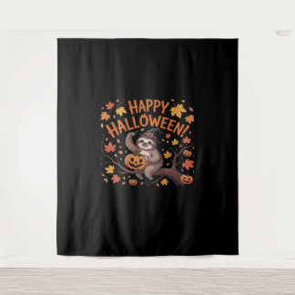 ナマケモノのハロウィーン・デー・オーバーサイズTシャツ タペストリー