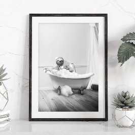 ナマケモノのバスルーム ポスター