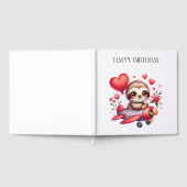ナマケモノのパイロット 誕生日 ゲストブック (全面)