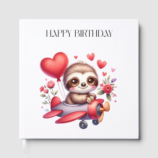 ナマケモノのパイロット 誕生日 ゲストブック (正面)