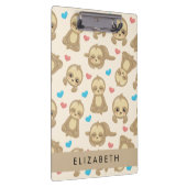 ナマケモノのパターン，かわいいナマケモノ，ハート，あなたの名前 クリップボード (右)