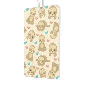 ナマケモノのパターン，かわいいナマケモノ，ハート カーエアーフレッシュナー (左)