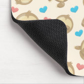 ナマケモノのパターン,かわいいナマケモノ,ハート マウスパッド (コーナー)