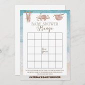 ナマケモノのベビーシャワー - 編集可能な名前、5x7 招待状 (正面/裏面)