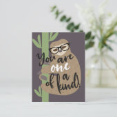 ナマケモノの人生 – あなたは一種である ポストカード (スタンド正面)