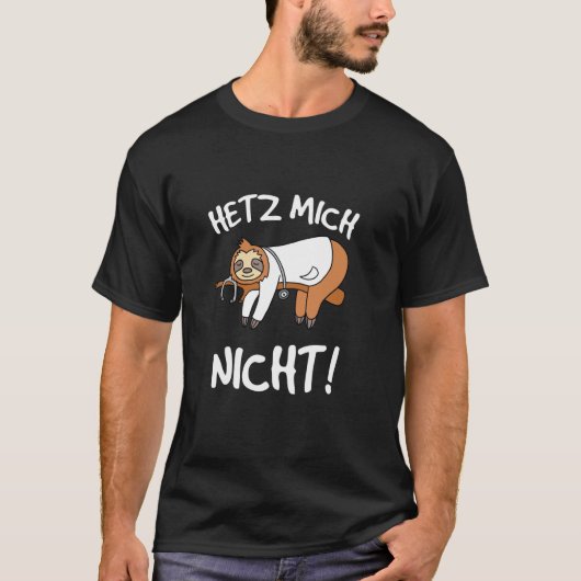 ナマケモノの医者の言葉 従業員 同僚 ギフト Tシャツ (正面)