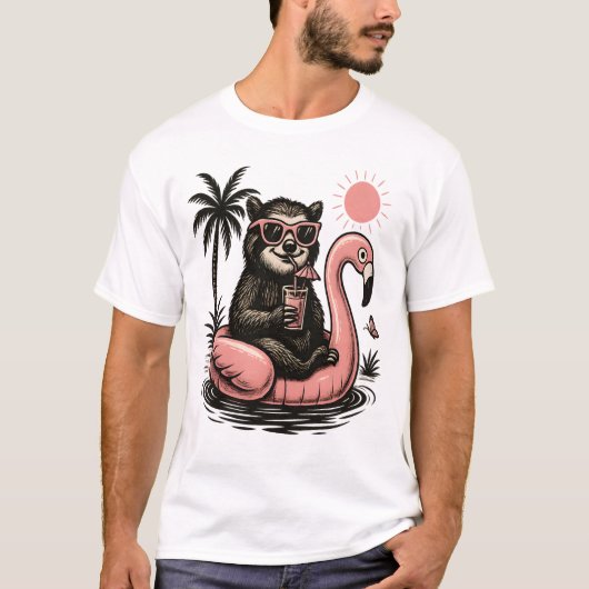 ナマケモノの夏の気分 Tシャツ (正面)