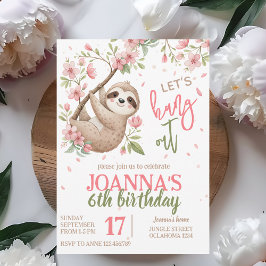 ナマケモノの子供の誕生日をお祝いしよう 招待状