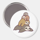 ナマケモノの背景 マグネット (正面/裏面)