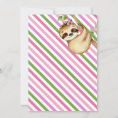 ナマケモノの誕生日招待状 | ナマケモノの招待状 招待状 (裏面)