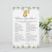 ナマケモノの赤ちゃんシャワーあなたの電話の何 (スタンド正面)