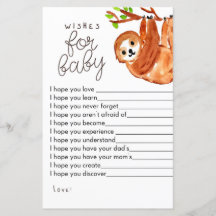 ナマケモノの赤ちゃんシャワーゲームベビーゲーム