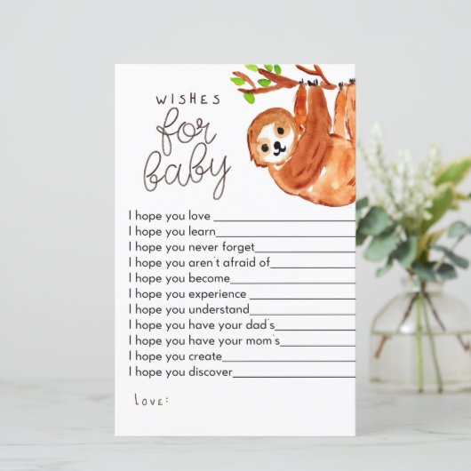 ナマケモノの赤ちゃんシャワーゲームベビーゲーム (スタンド正面)