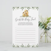 ナマケモノの赤ちゃんシャワーベビー食べ物を推測 (スタンド正面)