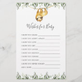 ナマケモノの赤ちゃんシャワーベビー (正面)