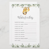 ナマケモノの赤ちゃんシャワーベビー (正面/裏面)