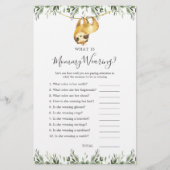 ナマケモノの赤ちゃんシャワーママが着ているもの (正面)