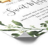 ナマケモノの赤ちゃんシャワー甘い混乱の兆候を推測 ポスター (角)