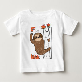 ナマケモノの赤ちゃん ベビーTシャツ