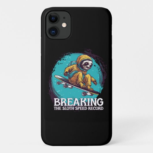 ナマケモノの速度記録を更新する Case-Mate iPhoneケース (裏面)