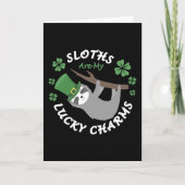 ナマケモノはナマケモノ好きのチャームに贈るラッキーなプレゼント カード (正面)