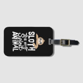 ナマケモノは私の精神的な動物です ラゲッジタグ (正面横)