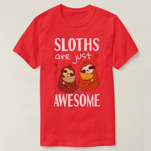ナマケモノは素晴らし Tシャツ (デザイン正面)