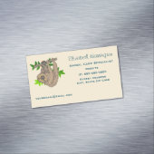 ナマケモノぶら下がったのスケッチ マグネット名刺 (インサイチュ)