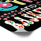 ナマケモノやバスケットボールのフローラを愛する女の子 ポスター (角)