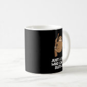 ナマケモノを愛するおもしろい少年 コーヒーマグカップ (正面右)