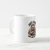 ナマケモノを愛する女の子 コーヒーマグカップ (正面左)