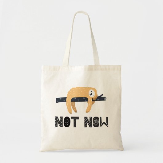 ナマケモノを気にしない トートバッグ (正面)