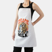 ナマケモノを着た父の日tシャツ エプロン (インサイチュ)