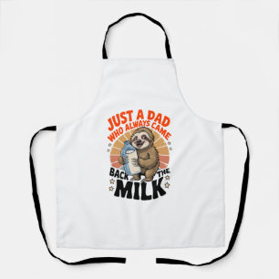 ナマケモノを着た父の日tシャツ エプロン