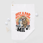 ナマケモノを着た父の日tシャツ ゴルフタオル (インサイチュ)