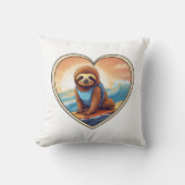 ナマケモノサーフィン クッション (正面)