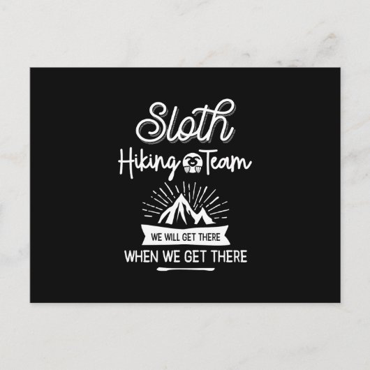 ナマケモノハイキングチーム いつか着くよ ポストカード (正面)