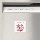 ナマケモノパイロット お誕生日 マグネット (インサイチュ (食洗機))
