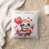 ナマケモノパイロット 誕生日 クッション (ブランケット)
