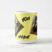 ナマケモノユニークだ。 コーヒーマグカップ (中央)