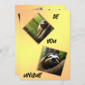 ナマケモノユニークだ。 シーズンカード (正面/裏面)