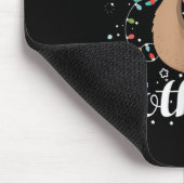 ナマケモノラバー向けの楽しいスロースマス・クリスマスパジャマ マウスパッド (コーナー)