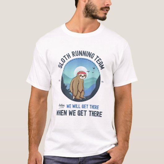 ナマケモノランニングシャツTシャツ Tシャツ (正面)