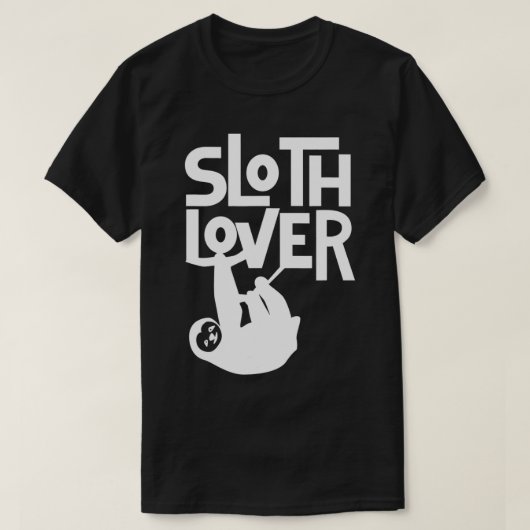 ナマケモノ好きナマケモノ怠け者  Tシャツ (デザイン正面)