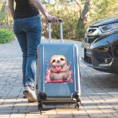 ナマケモノ愛する人のためのキュートなナマケモノカラフルアート シール (スーツケースインサイチュ)