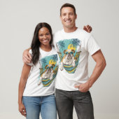 ナマケモノ犬 � のんびり面白い子犬 Tシャツ (ユニセックス)